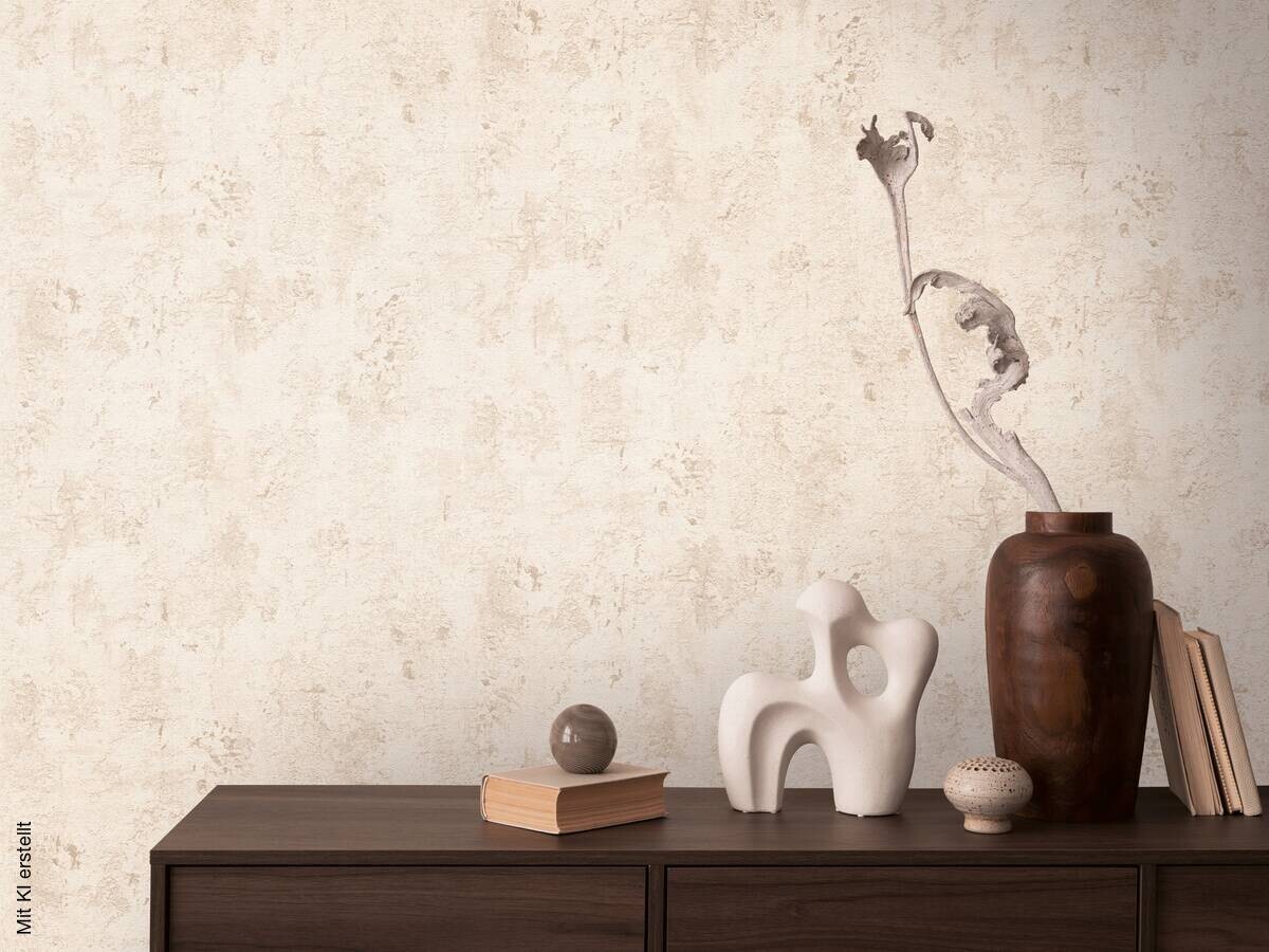 A.S.Creation Vliestapete braun beige creme B/H/D: ca. 53x1005x8,3 cm