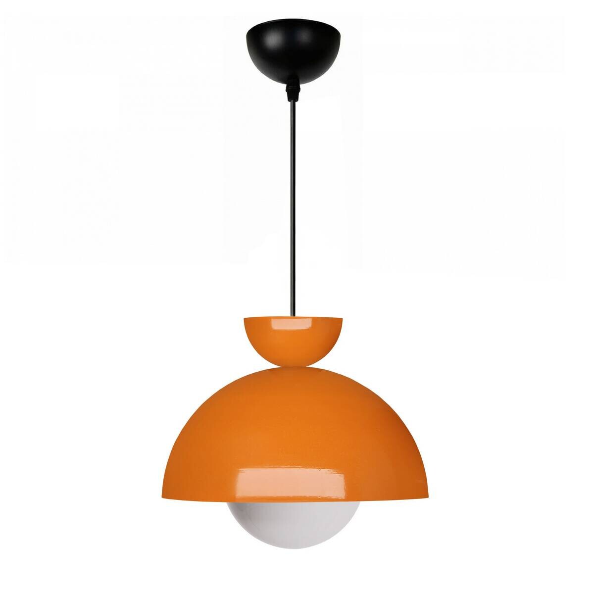 Opviq Pendelleuchte orange Metall B/H/T/L/D: ca. 25x115x25x25x25 cm E27 1 Brennstellen