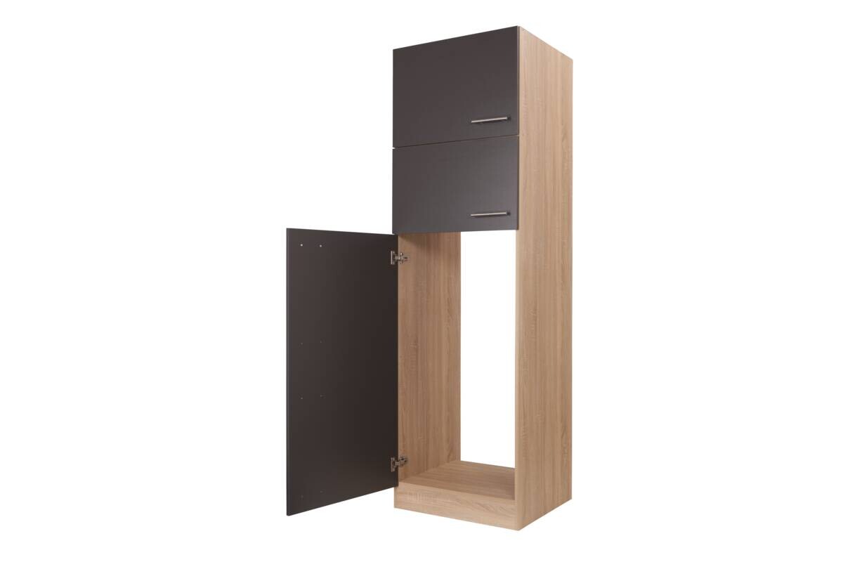 Kühlumbauschrank Merle grau B/H/T: ca. 60x200x60 cm