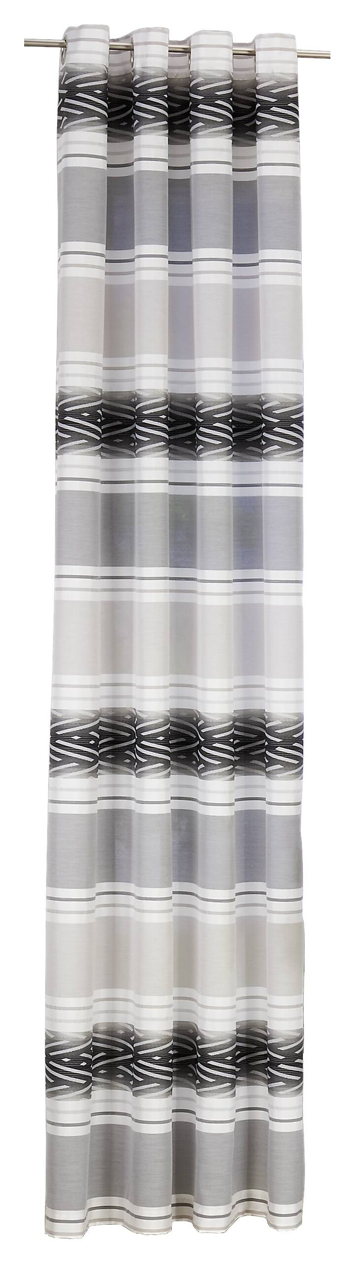 POCOline Ösenvorhang Sharon anthrazit 100% Polyester B/L: ca. 140x245 cm