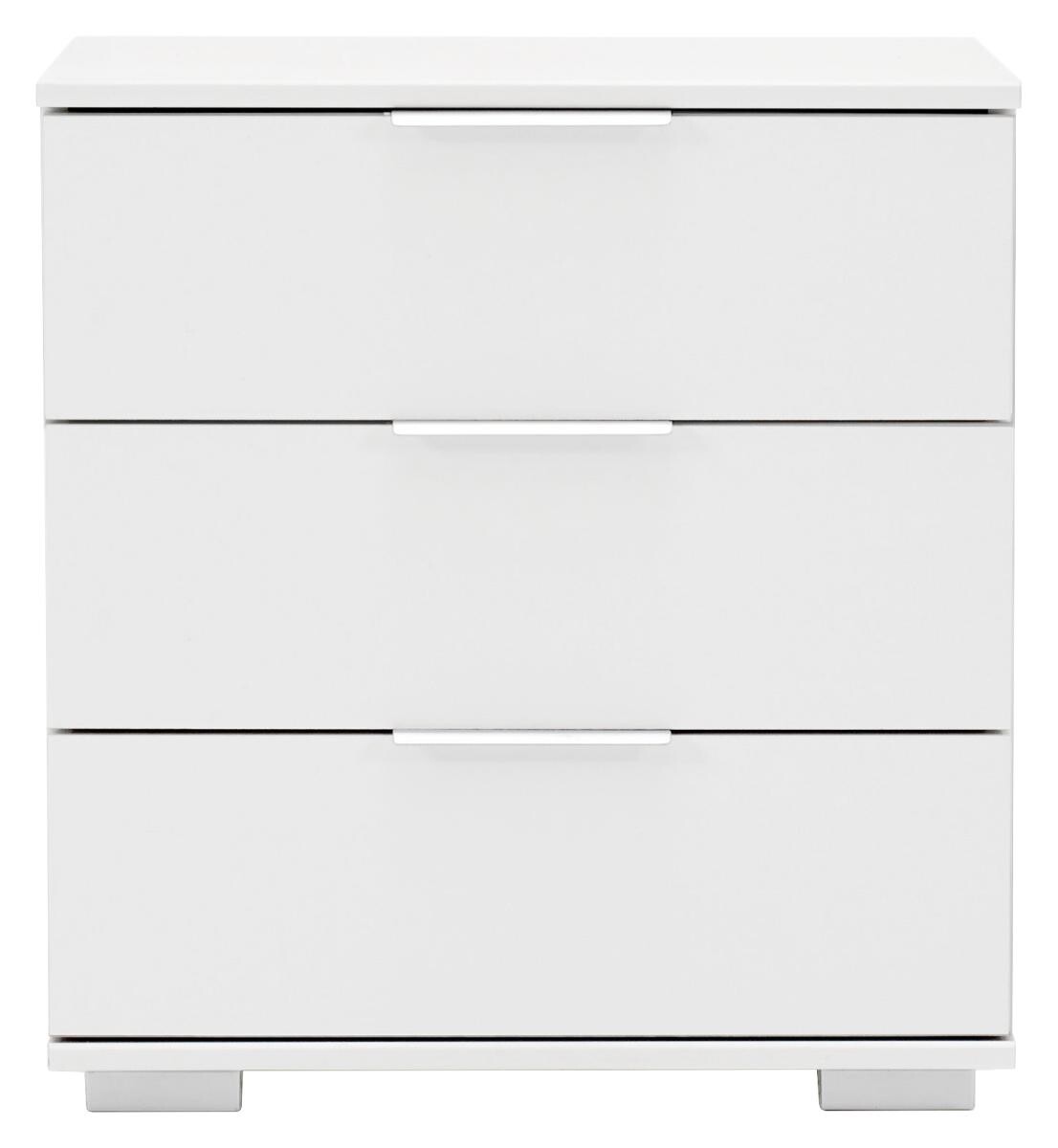 Nachtkonsole Easy Plus weiß B/H/T: ca. 52x58x38 cm