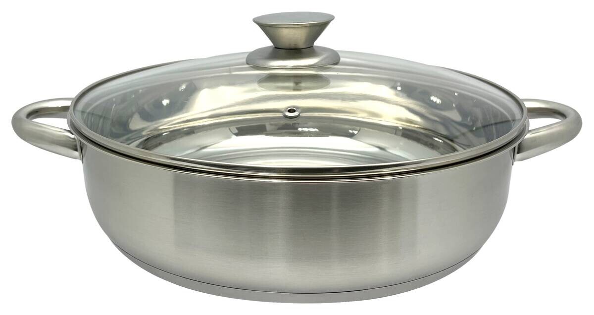 Topf silber Edelstahl