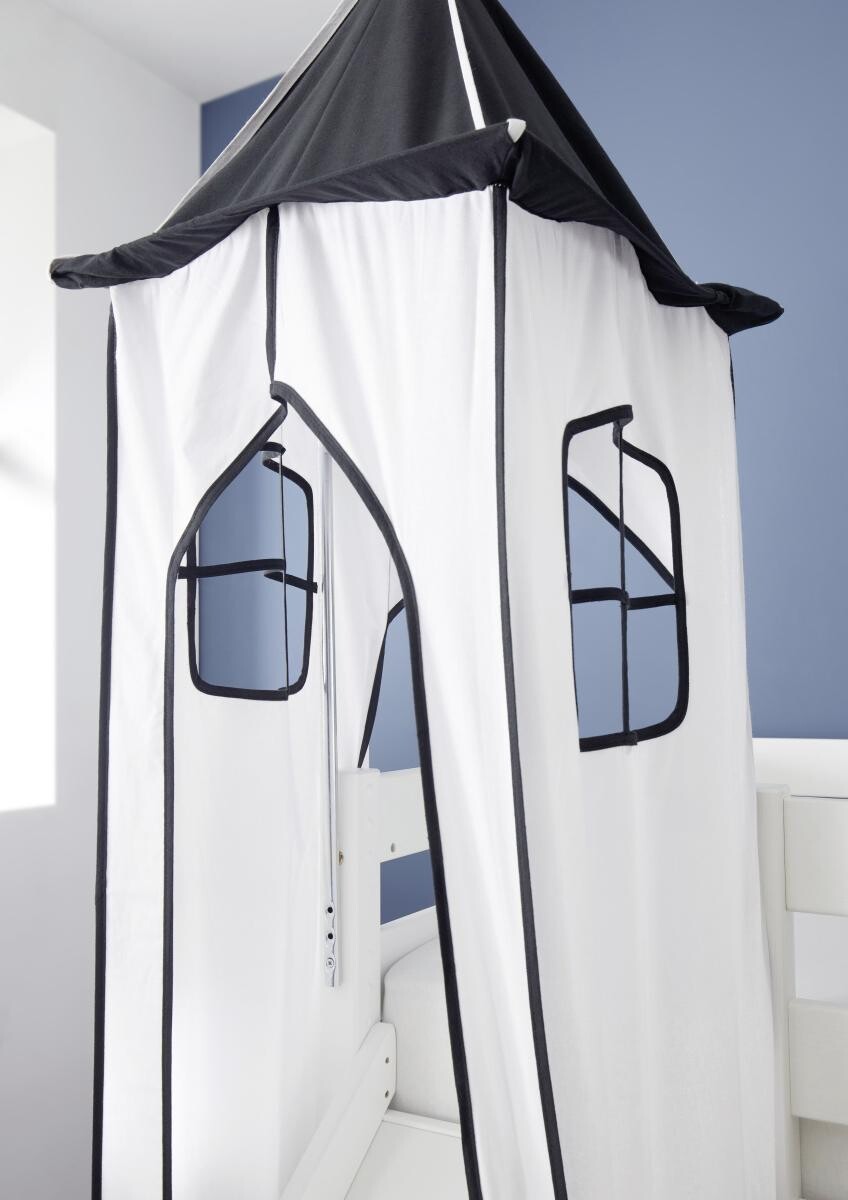 Turmgestell Seeräuber schwarz weiß