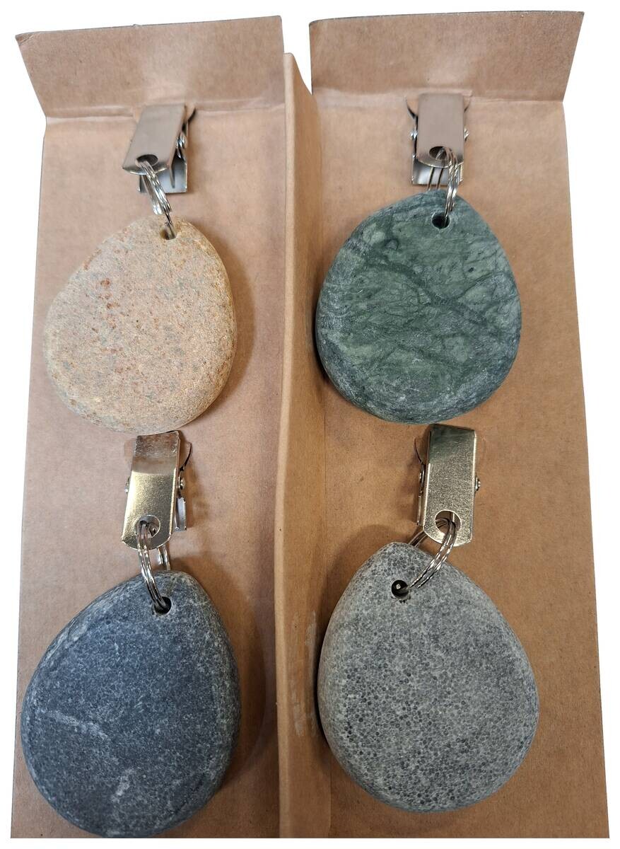 Tischtuchbeschwerer Steine bunt Stein