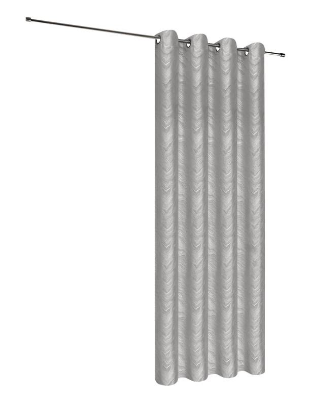 Happy Home Verdunklungsvorhang Wellen grau B/L: ca. 145x245 cm