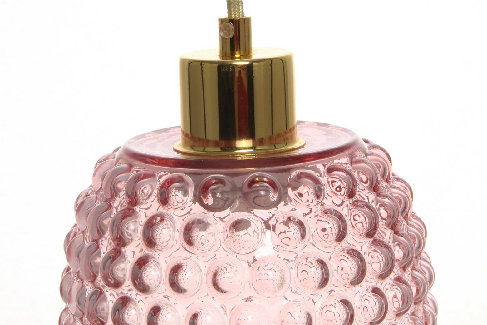 Kayoom Pendelleuchte rosa Glas B/H/L: ca. 15x34x15 cm E27 1 Brennstellen