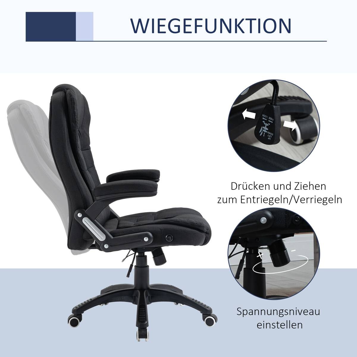Drehstuhl 921-416BK schwarz