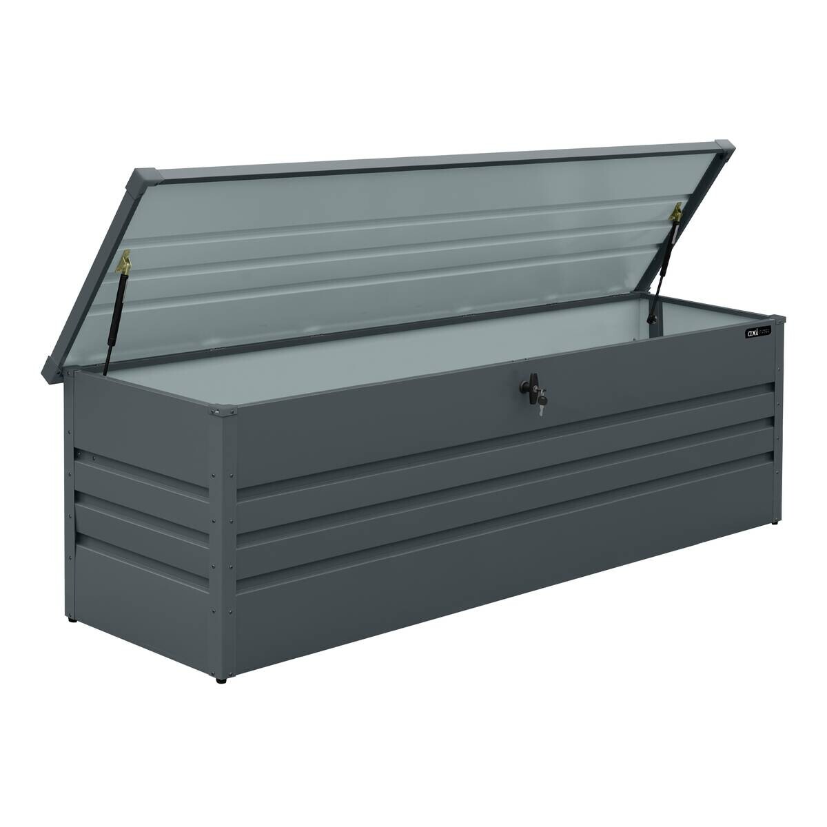 AXI Outdoor Living Gartenbox Miles anthrazit Metall B/H/L: ca. 82x75x185 cm