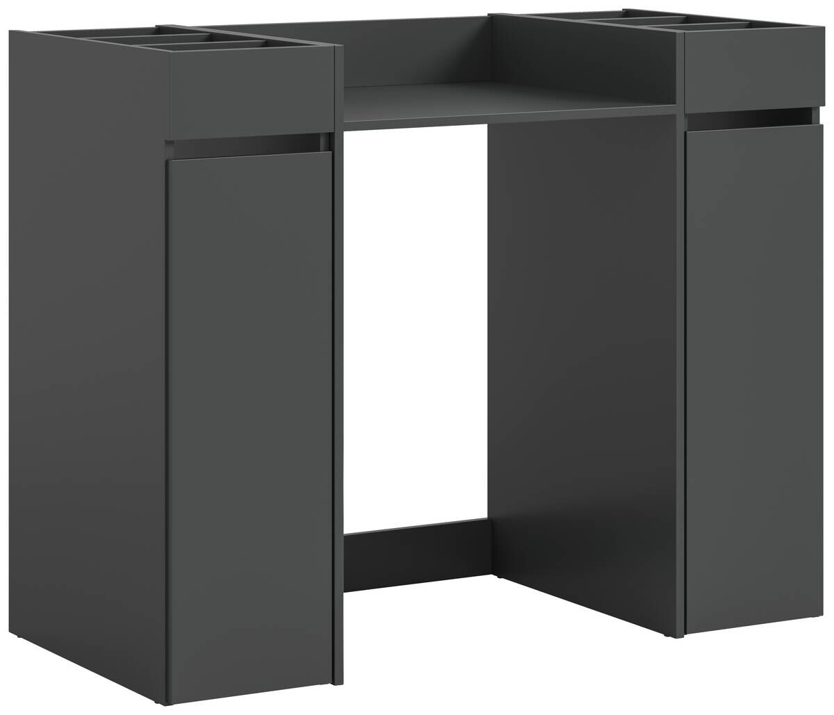 Waschmaschinenumbauschrank Free anthrazit B/H/T: ca. 124x101x60 cm