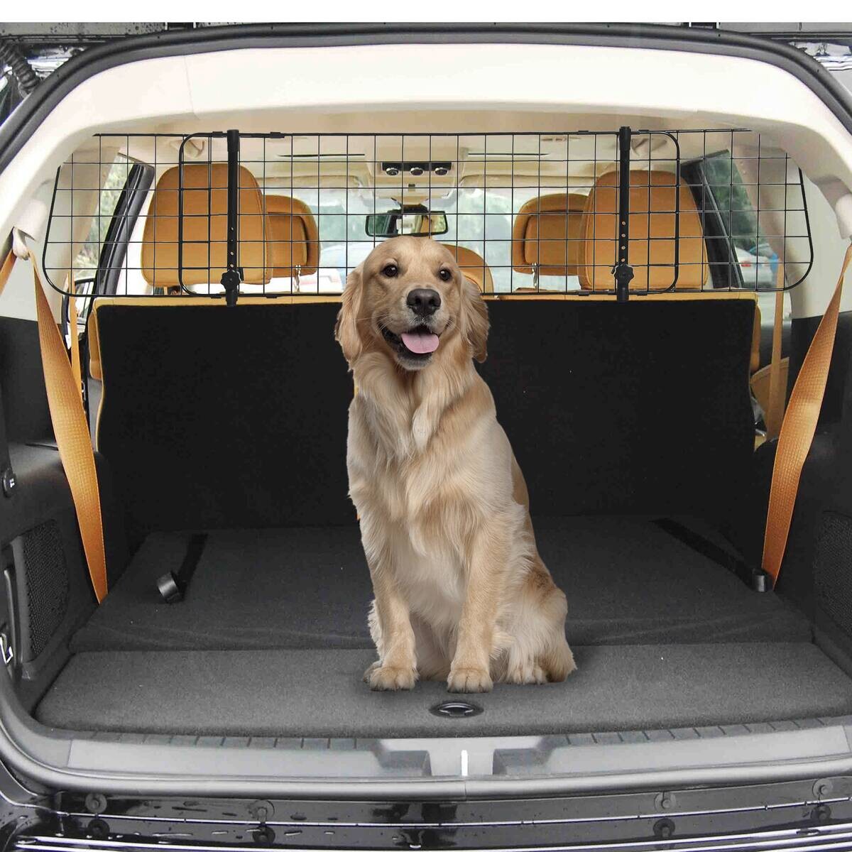 PawHut Hunde-Schutzgitter schwarz Kunststoff B/H/L: ca. 0,6x152x30 cm