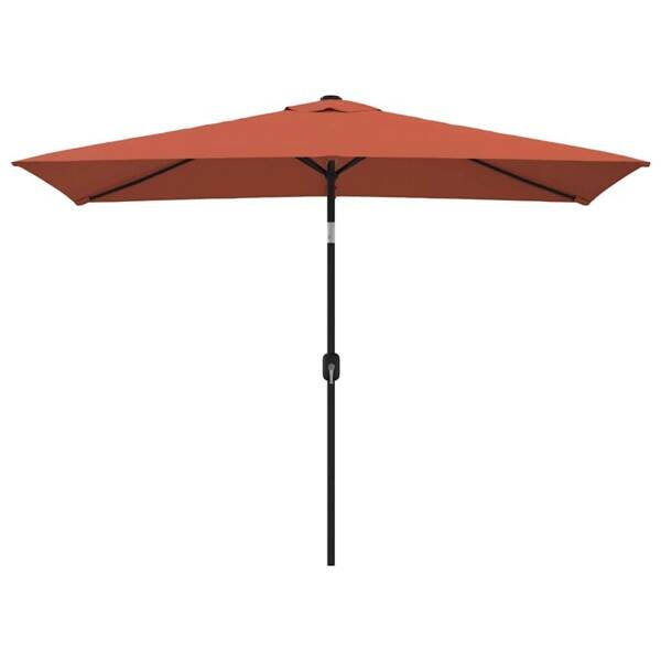 vidaXL Sonnenschirm terracotta Polyester B/H/L: ca. 200x252x300 cm