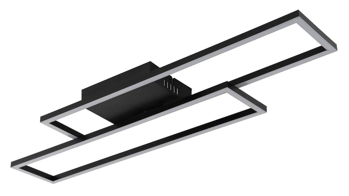 GLOBO TED-Deckenleuchte Tatjana mattschwarz Opal Kunststoff B/H/L: ca. 22x5,6x80 cm 1 Brennstellen