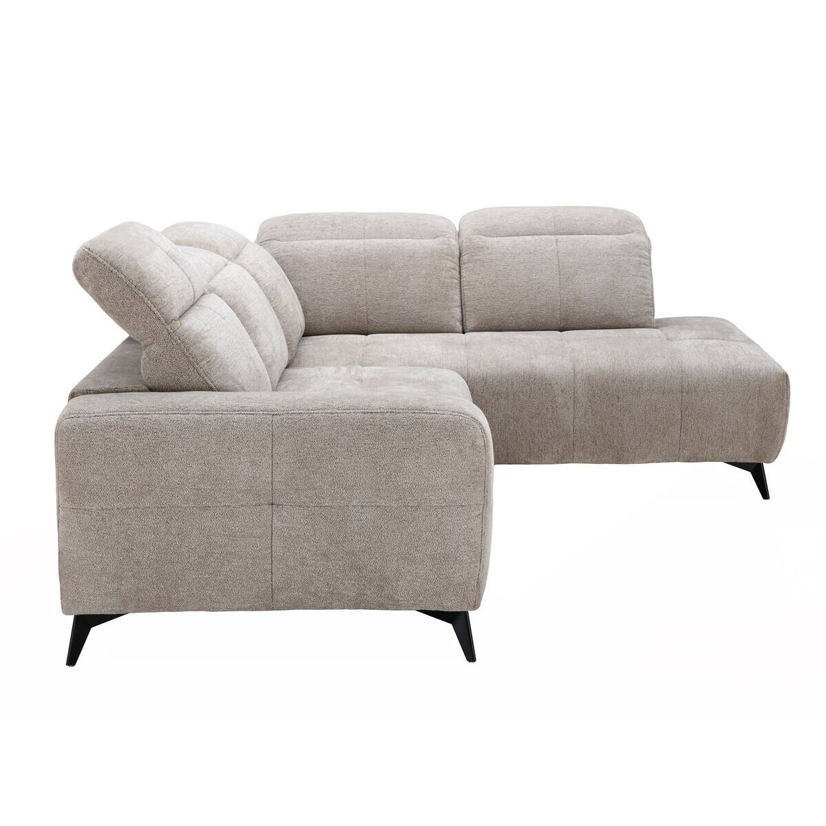 Ecksofa mit elektrischer Sitztiefenverstellung beige B/H/T: ca. 258x83x205 cm