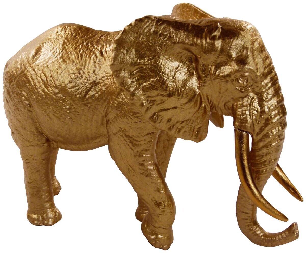 Deko-Figur gold Polyresin B/H: ca. 14,5x18 cm