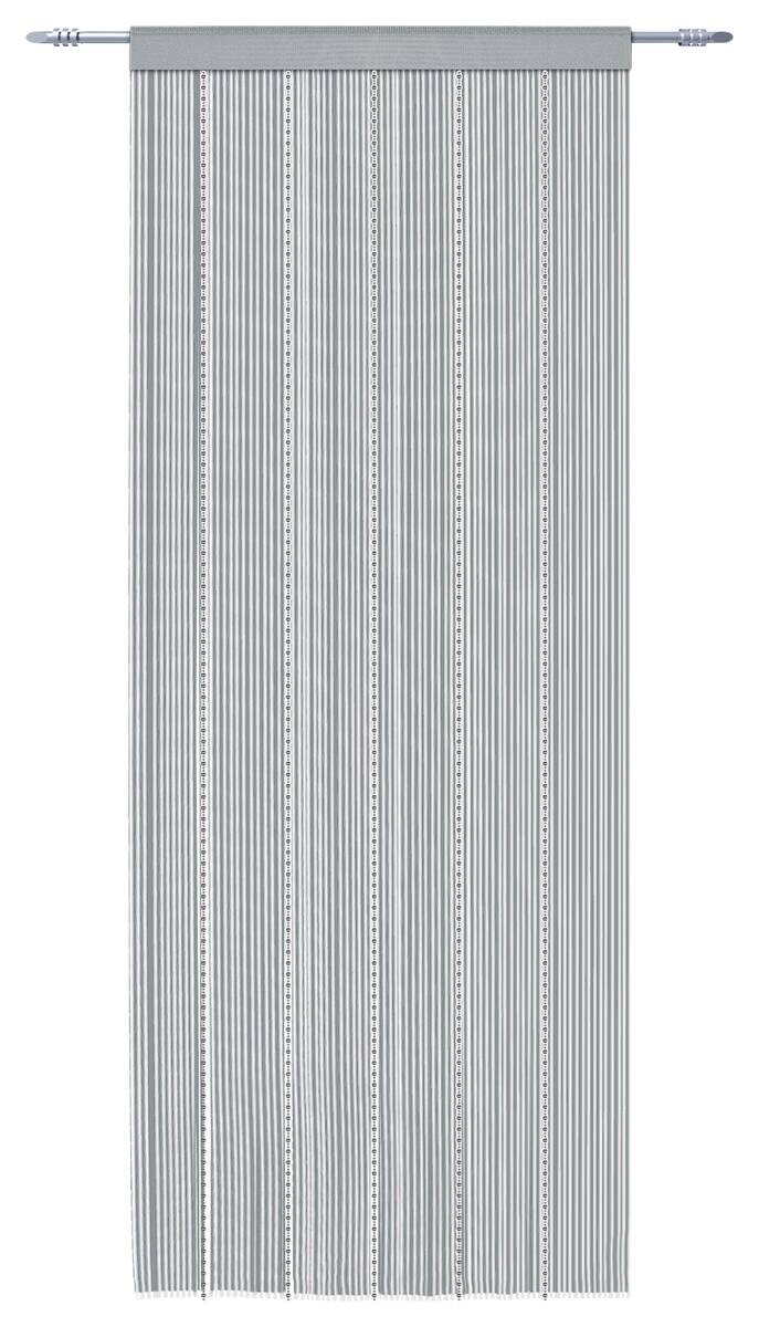 Fadenvorhang Perle silber B/L: ca. 90x245 cm