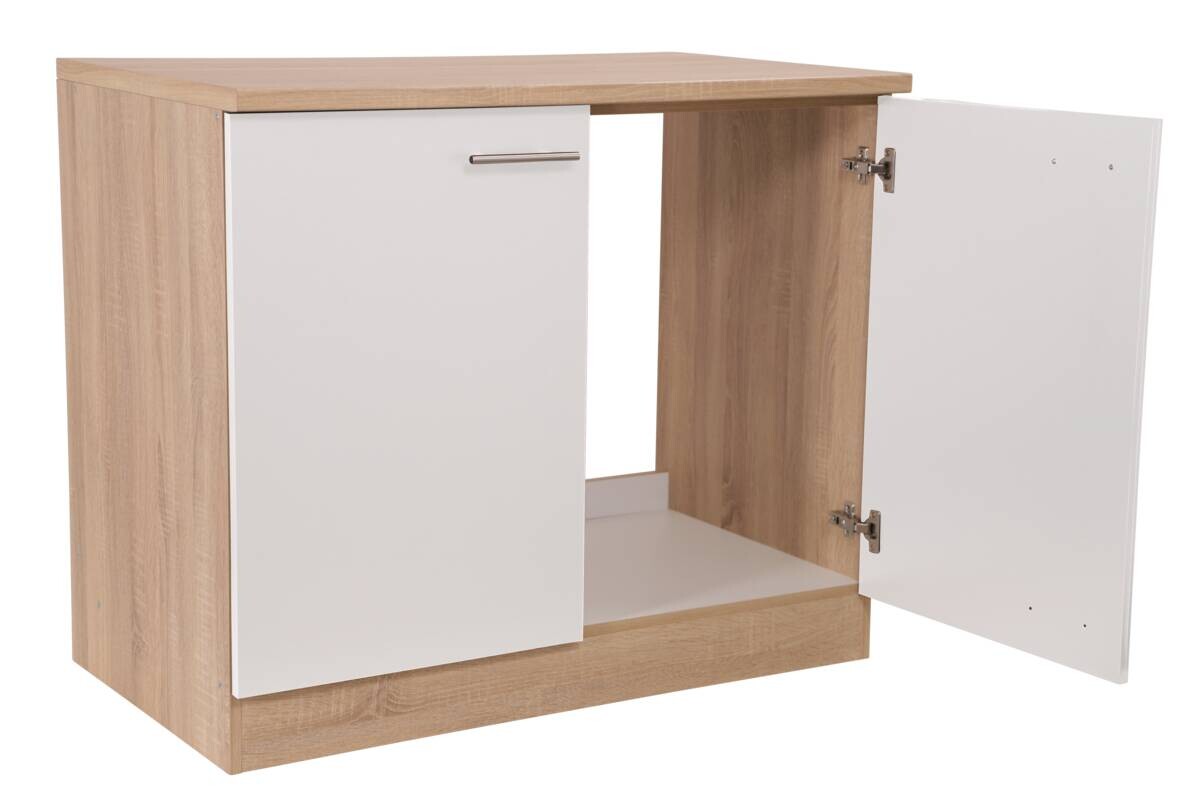 Spülenunterschrank Merle weiß B/H/T: ca. 100x85x60 cm