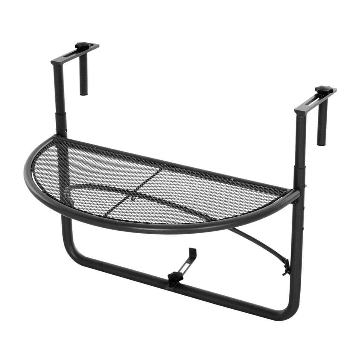 Outsunny Balkonhängetisch schwarz Metall B/H/L: ca. 45x50x60 cm