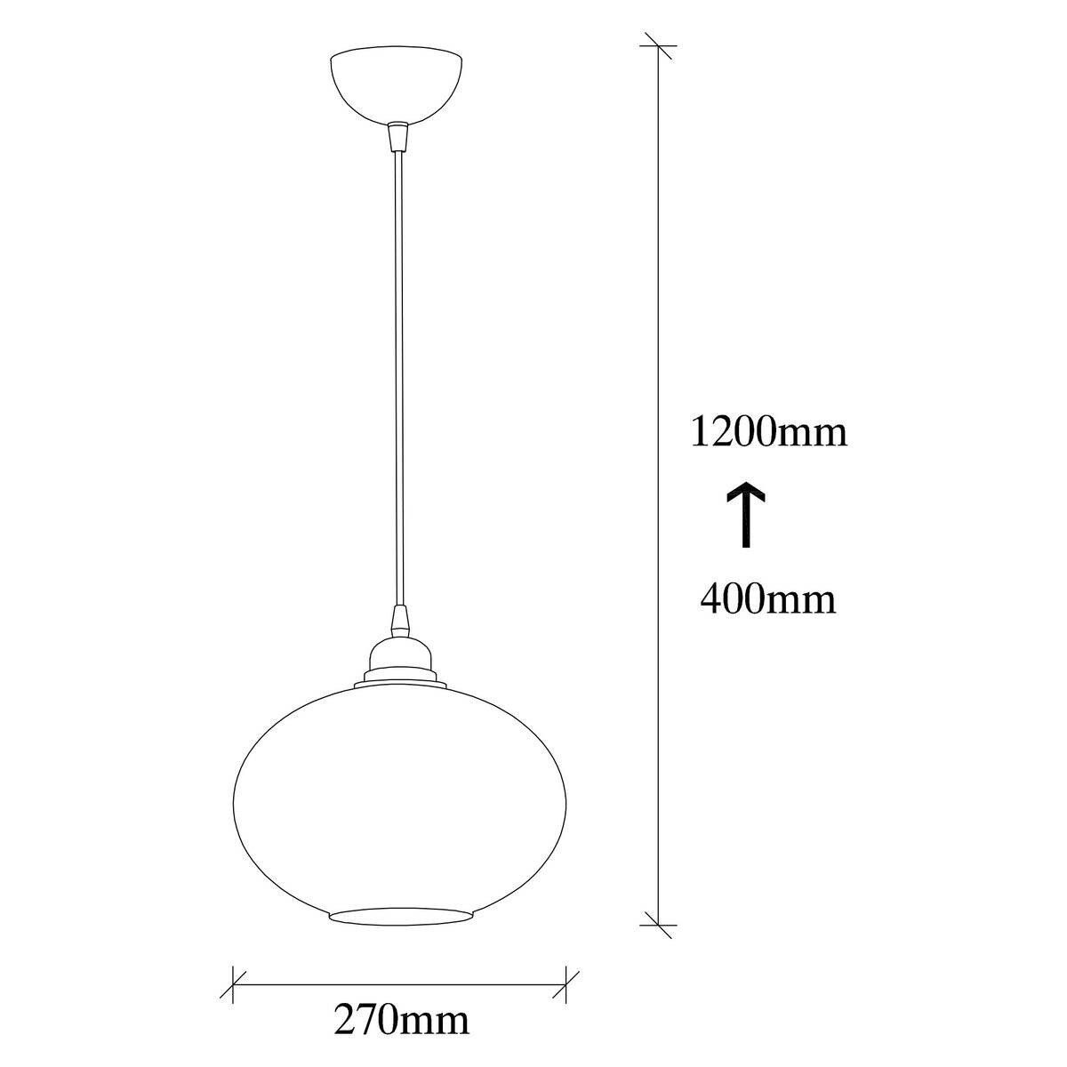 Opviq Pendelleuchte Smoked Rauch Metall Glas B/H/T/L/D: ca. 27x120x27x27x27 cm E27 1 Brennstellen