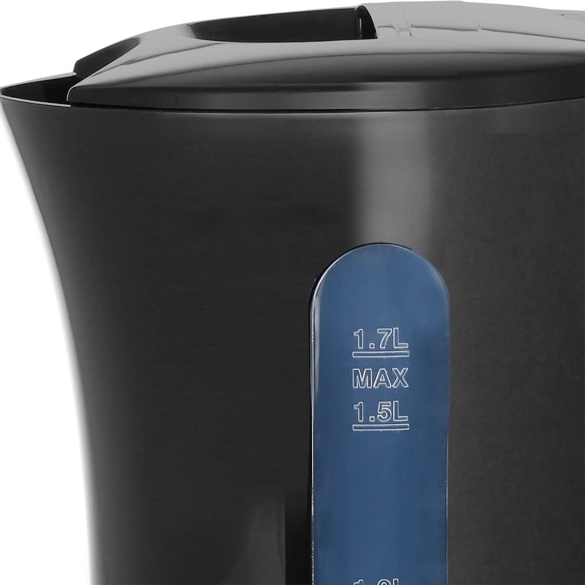 Emerio Wasserkocher WK-123483 schwarz Kunststoff H/D: ca. 21,6x17 cm ca. 1,7 l