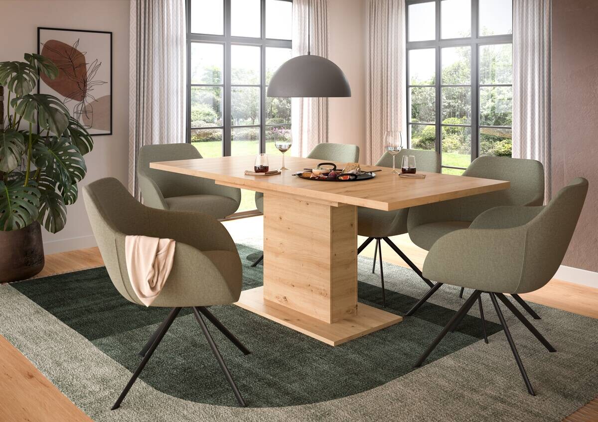 Esstisch MOTION Artisan Oak Nachbildung B/H/T: ca. 150x76x90 cm