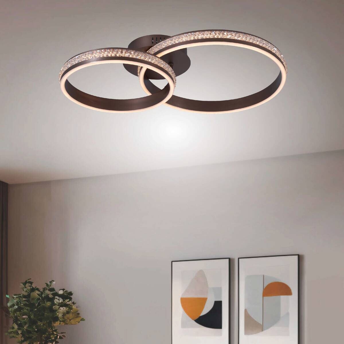 POCOline LED-Deckenleuchte Nami Metall Kunststoff B/H/L: ca. 40x13x60 cm