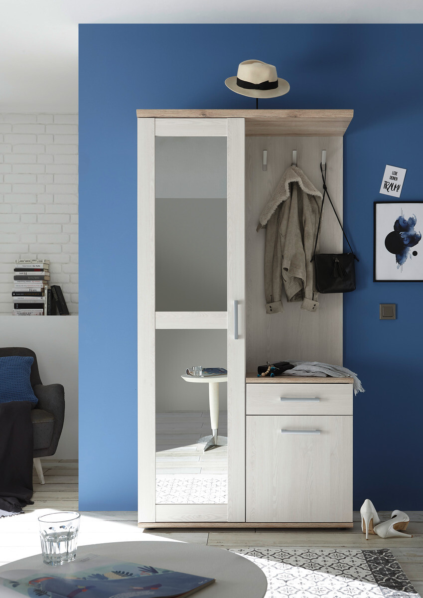 Garderobe Romance San-Remo Nachbildung Sibiu Lärche Nachbildung B/H/T: ca. 100x195x38 cm