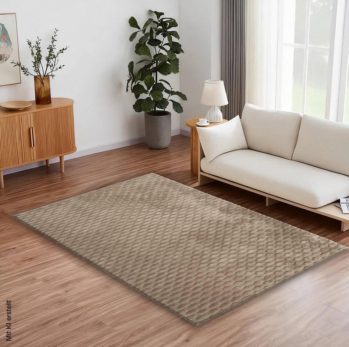 Kunstfell Flush macchiato B/L: ca. 120x160 cm