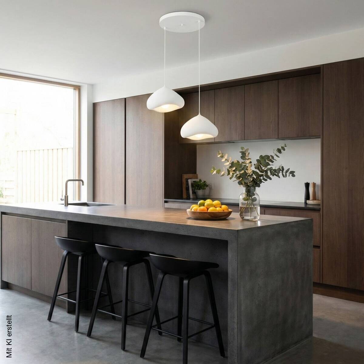 Opviq Pendelleuchte weiß B/H/T: ca. 45x105x45 cm E27 2 Brennstellen