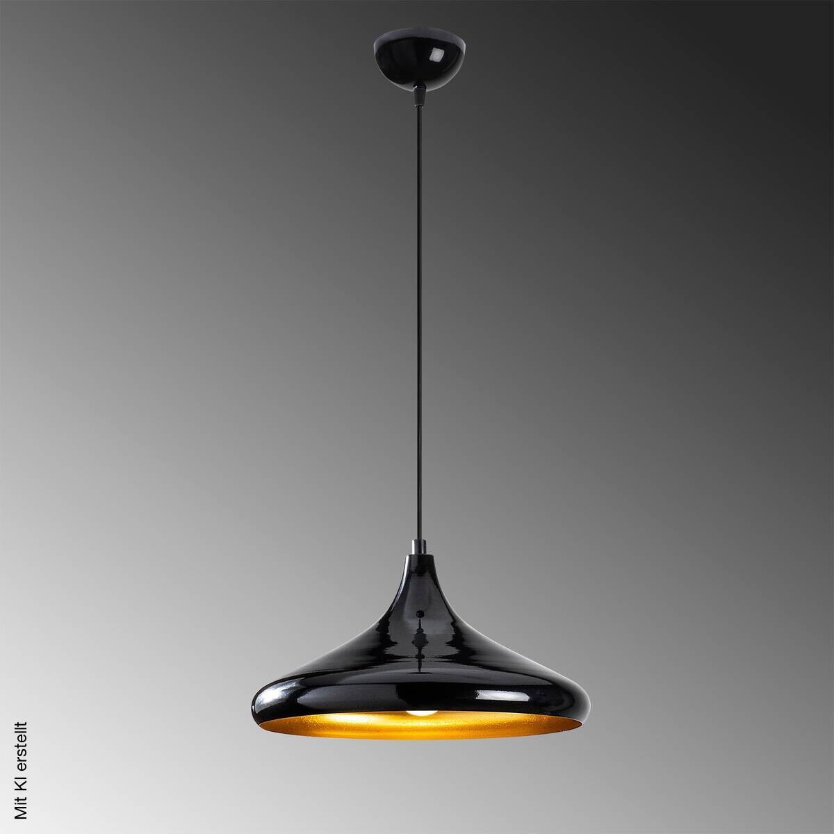 Opviq Pendelleuchte Berceste schwarz Metall B/H/T/L/D: ca. 35x116x35x35x35 cm E27 3 Brennstellen