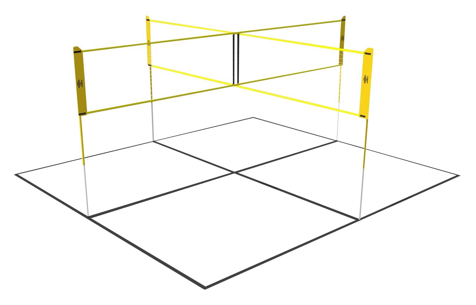 Volleyball/Badminton Netz schwarz