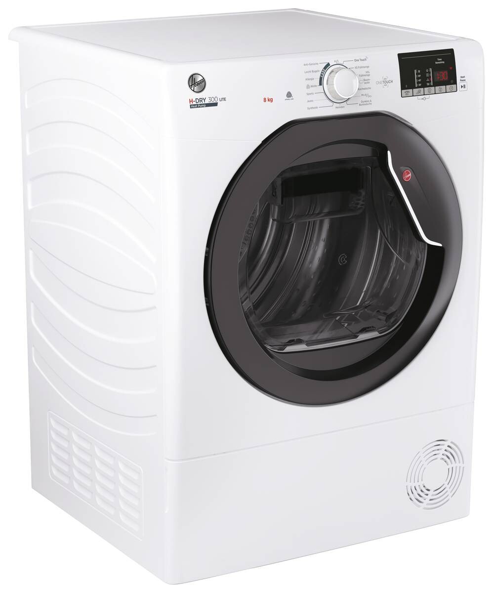 Hoover Wärmepumpentrockner HLE H8A2DKEX-84 weiß B/H/T: ca. 60x85x61 cm ca. 8 kg