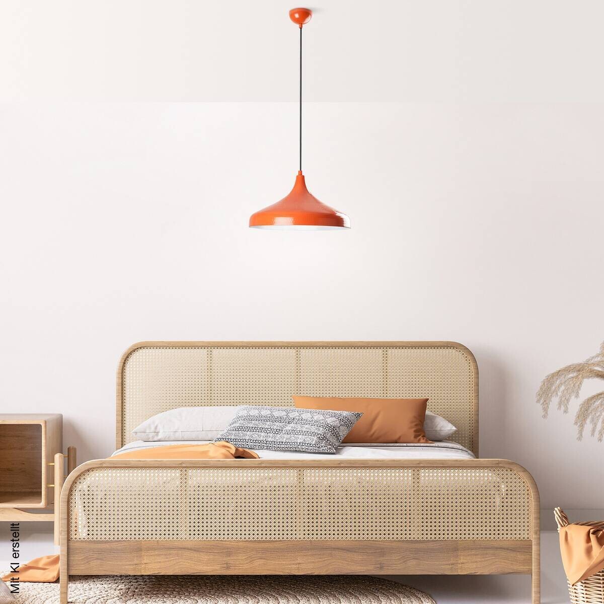 Opviq Pendelleuchte orange B/H/T: ca. 36x118x36 cm E27 1 Brennstellen