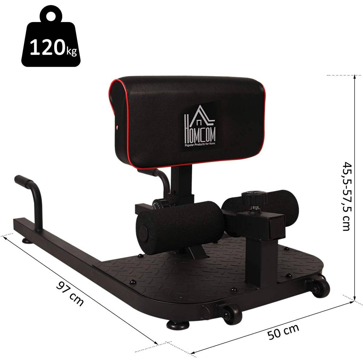 HOMCOM Trainingsgerät schwarz Stahl