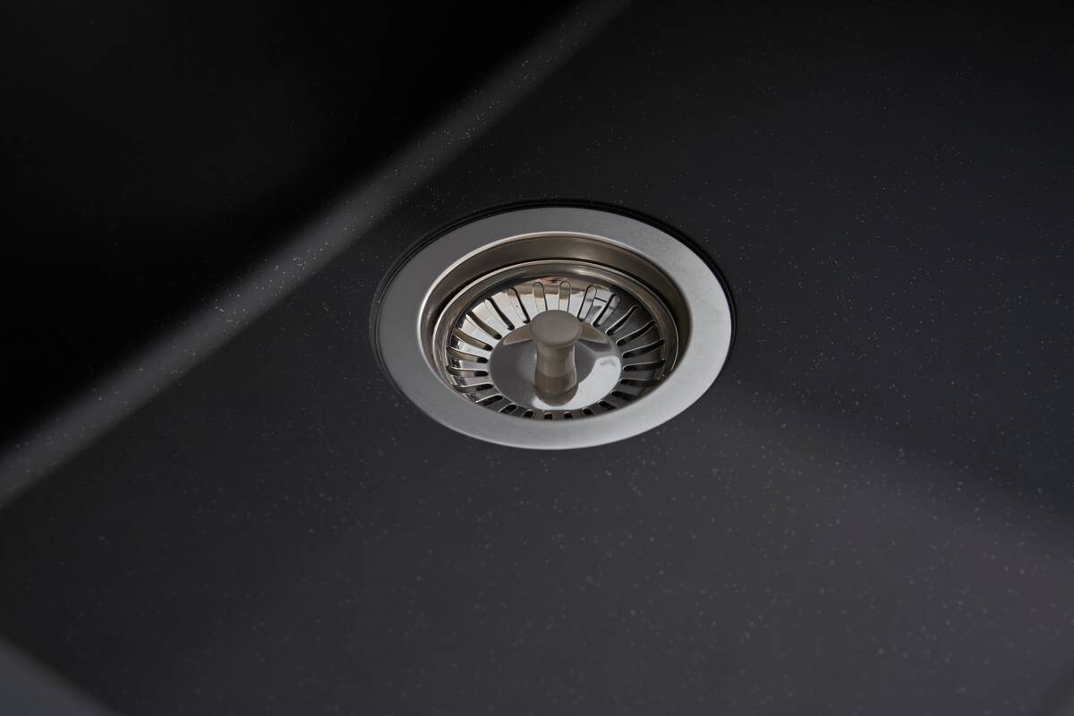 Respekta Einbauspüle Ohio 66 x 50 S schwarz Mineralite B/H/T: ca. 66x21x50 cm