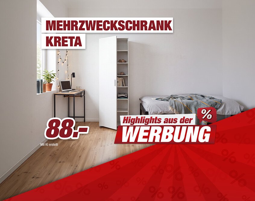 Unsere Werbe Highlights - Mehrzweckschrank Kreta