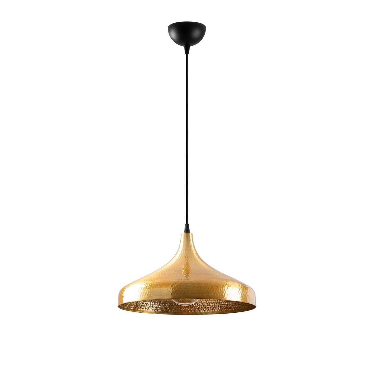 Opviq Pendelleuchte Tattoo-2645 schwarz gold B/H/T/L/D: ca. 36x118x36x36x36 cm E27 1 Brennstellen