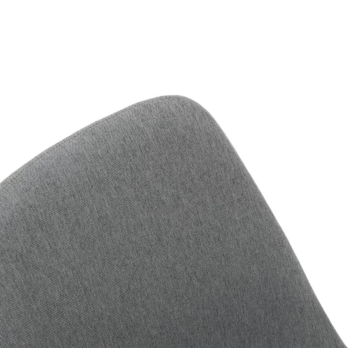 Stuhl Pia grau buche Microfaser Metall