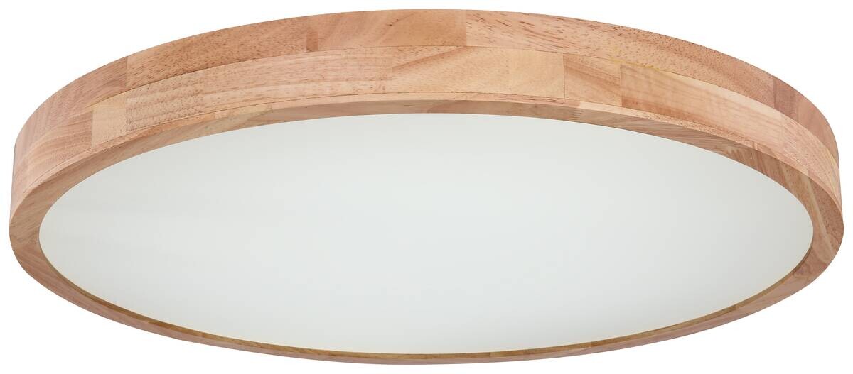 GLOBO Deckenleuchte Rainer braun Holz Metall H/D: ca. 11x60 cm 1 Brennstellen