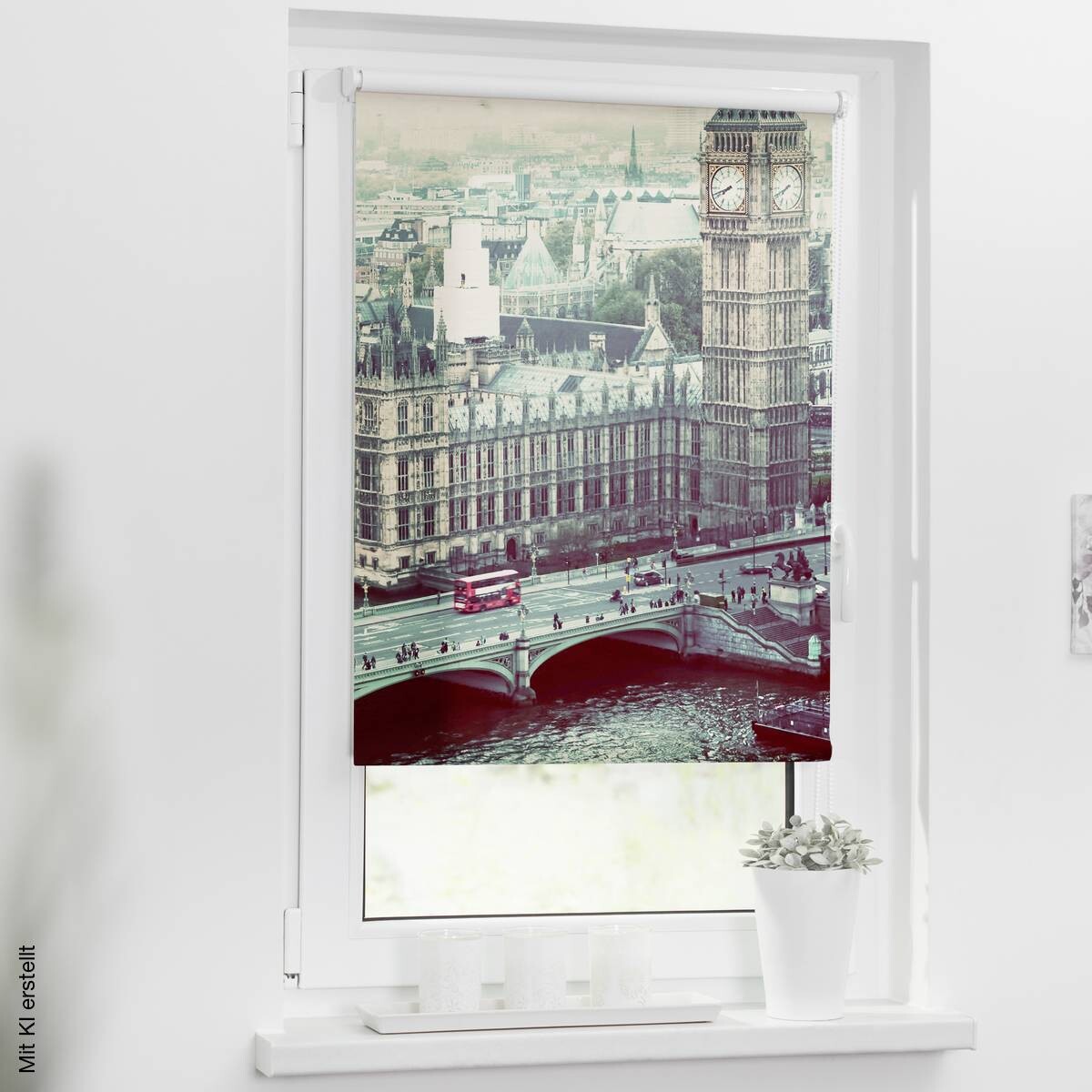 LICHTBLICK Rollo London grau B/L: ca. 100x150 cm