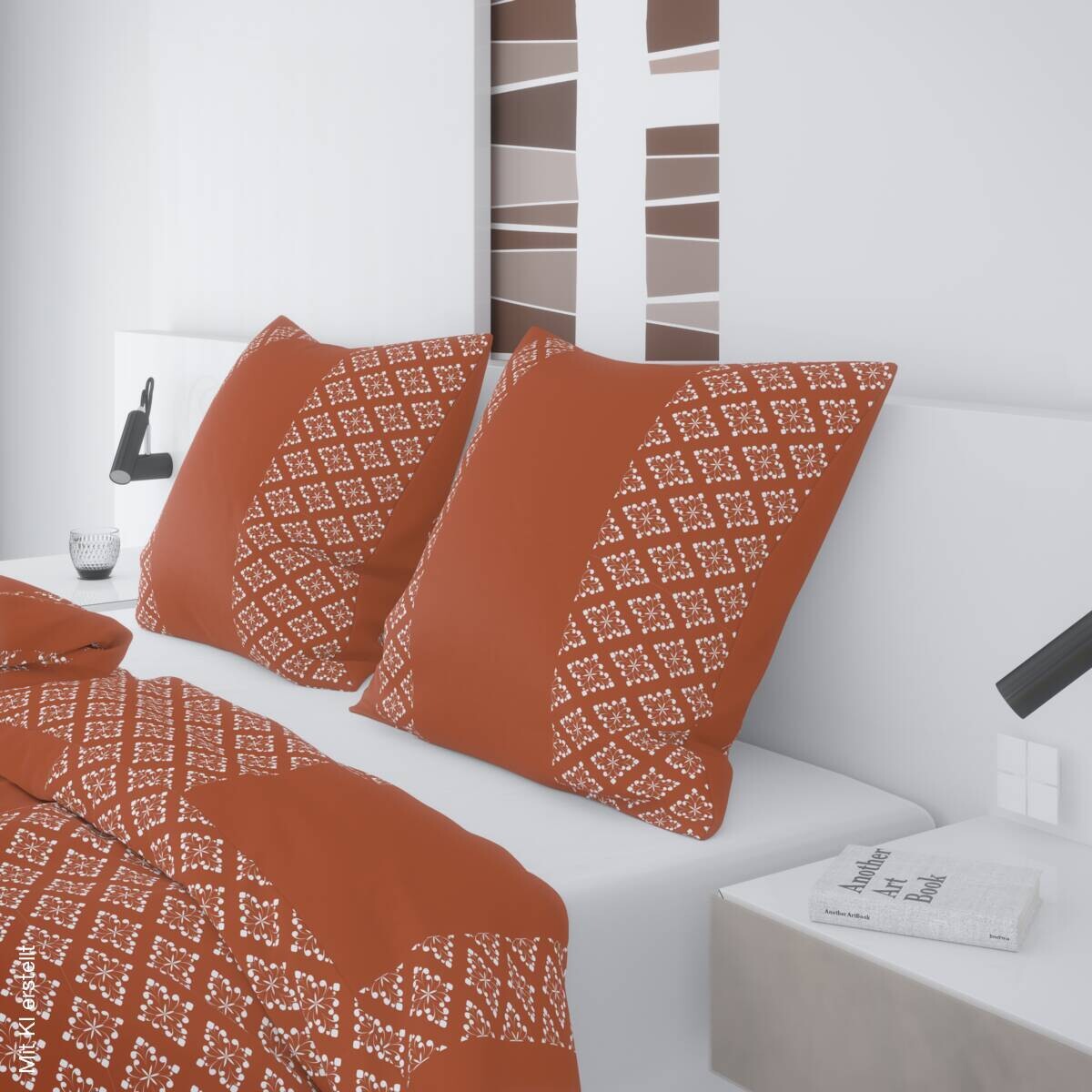 Microfaser Bettwäsche terra 100% Polyester B/L: ca. 135x200 cm