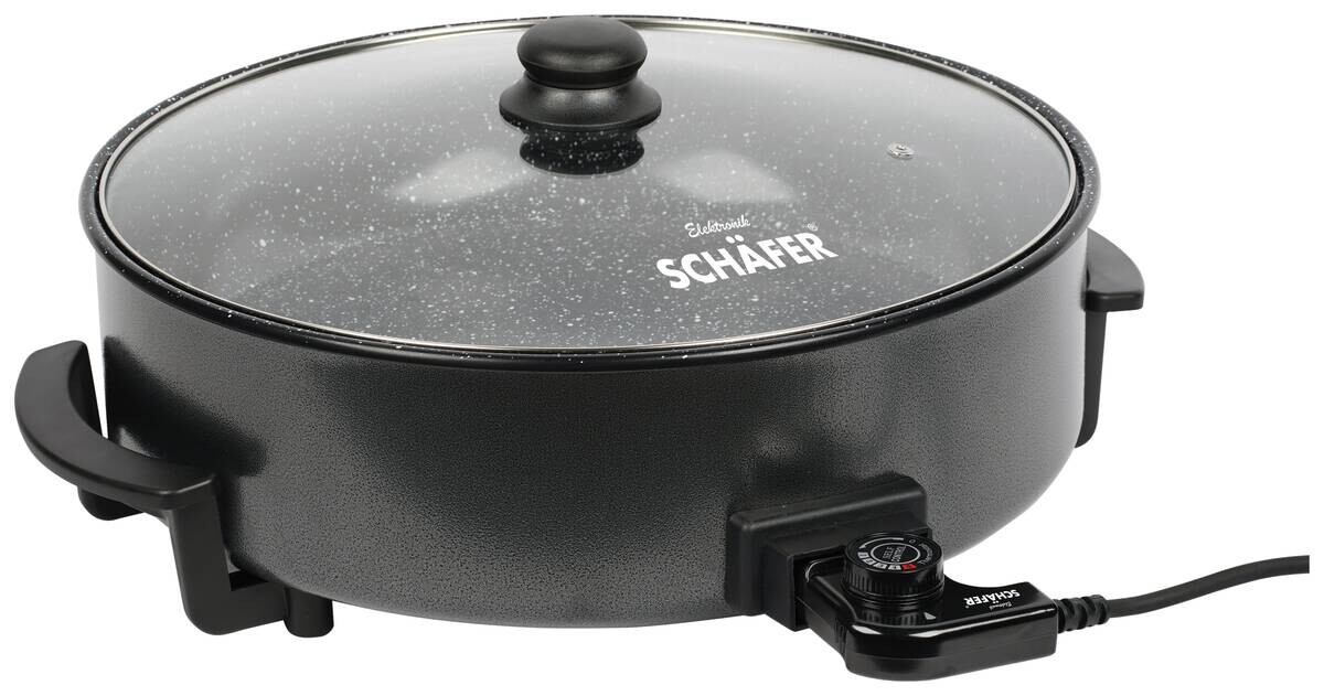 Schäfer Elektrische Multipfanne schwarz Keramik D: ca. 36 cm