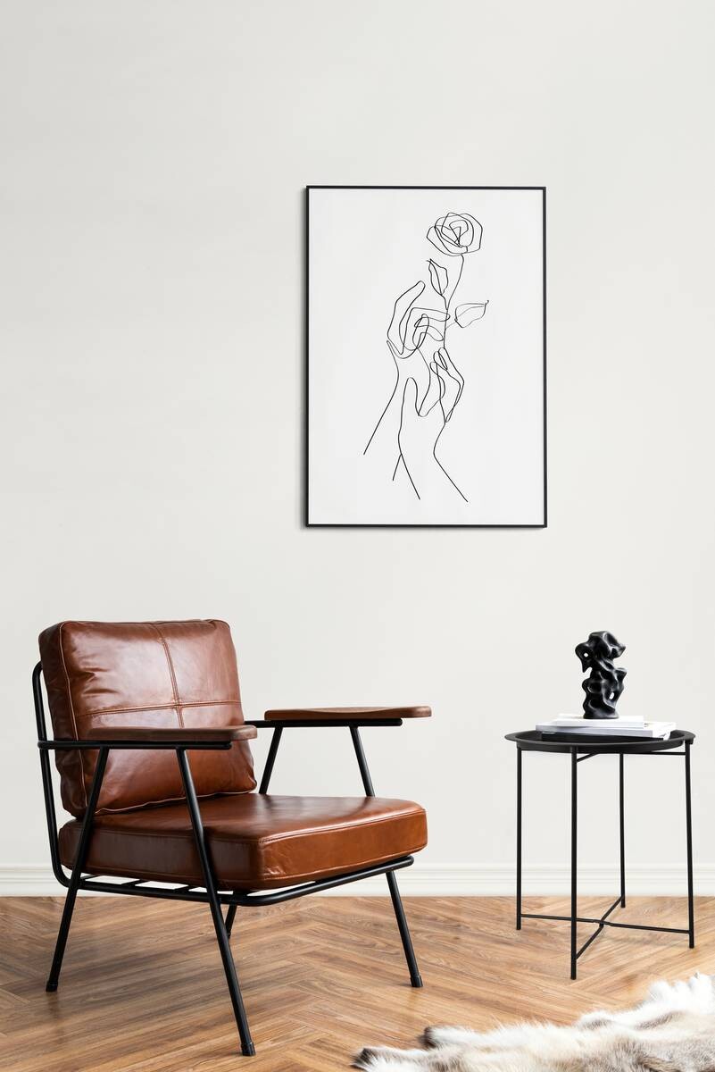 Beistelltisch Caro schwarz H/D: ca. 51x43 cm