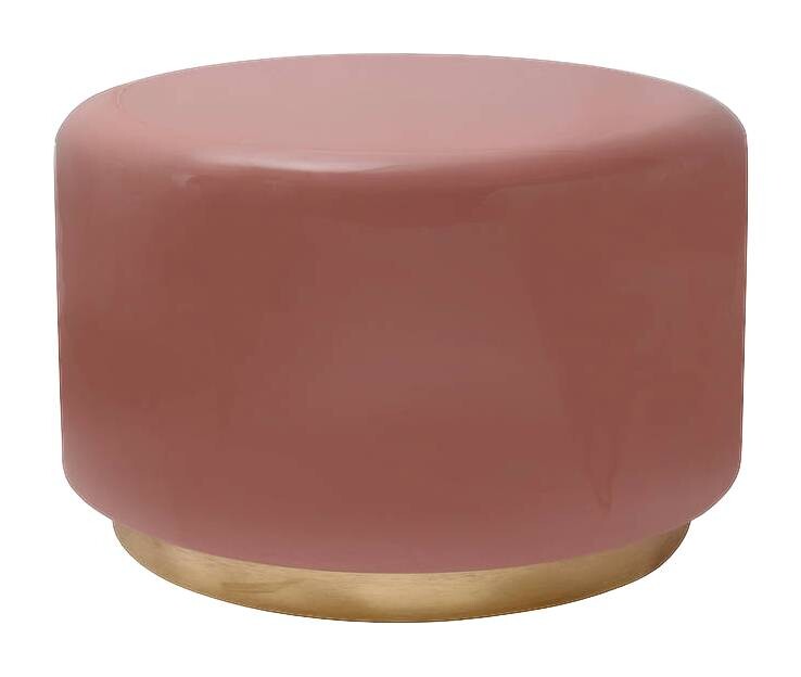 360 Living Hocker Artisse 251 rosa gold Metall H/D: ca. 43x51,5 cm