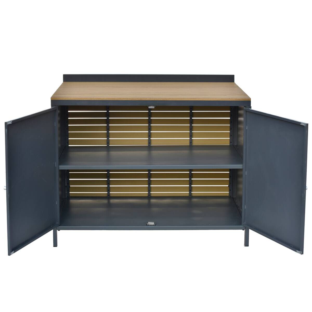 POCOline Outdoor-Küchenmodul anthrazit Aluminium B/H/L: ca. 110x89x61,5 cm