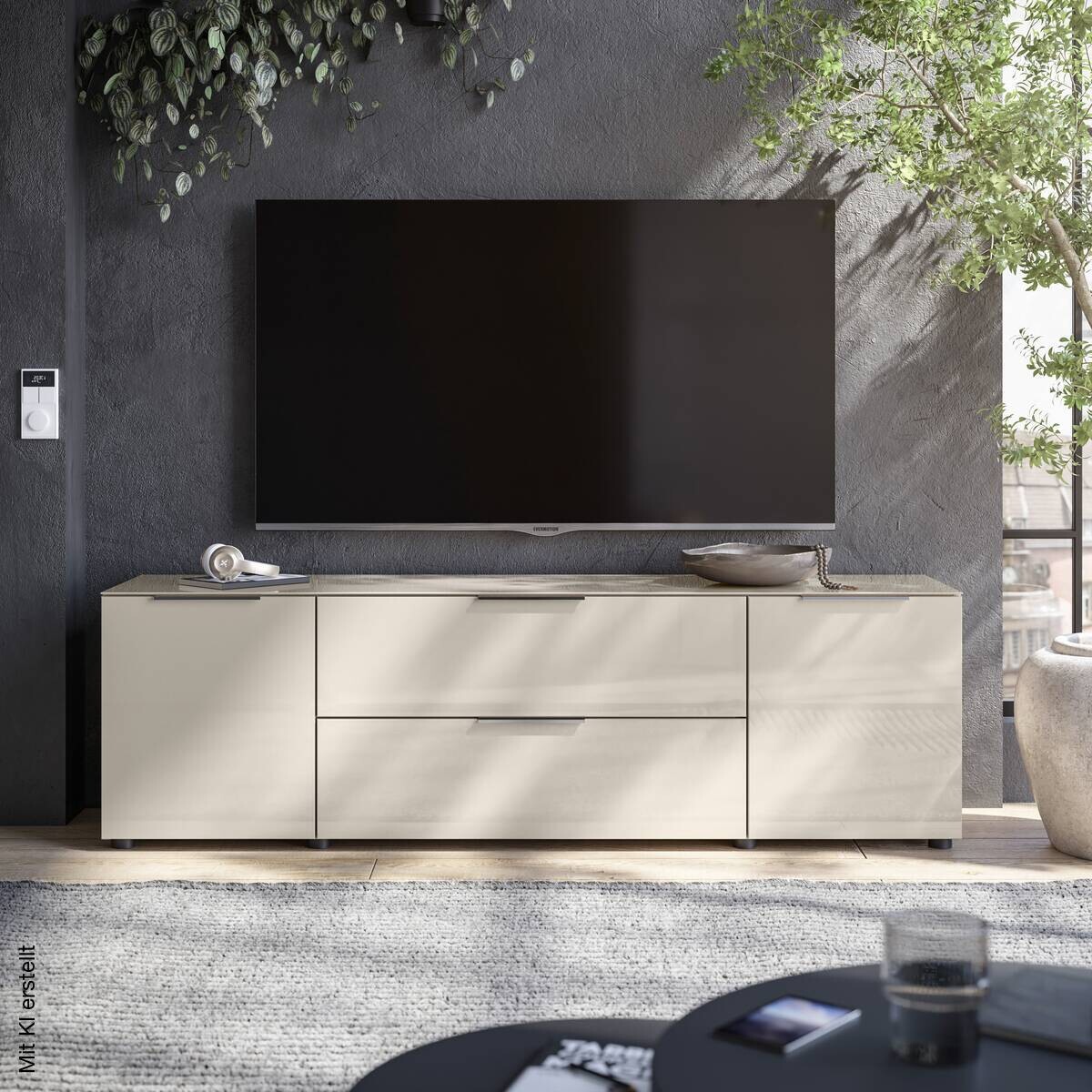 Lowboard Santorin Cashmere B/H/T: ca. 180x55x40 cm