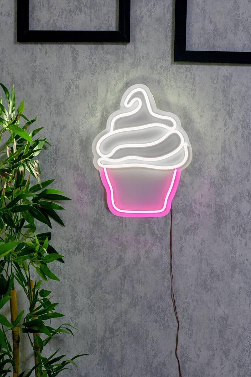 Opviq LED-Wandleuchte mehrfarbig PVC B/H/T/L: ca. 25x33,5x2x25 cm
