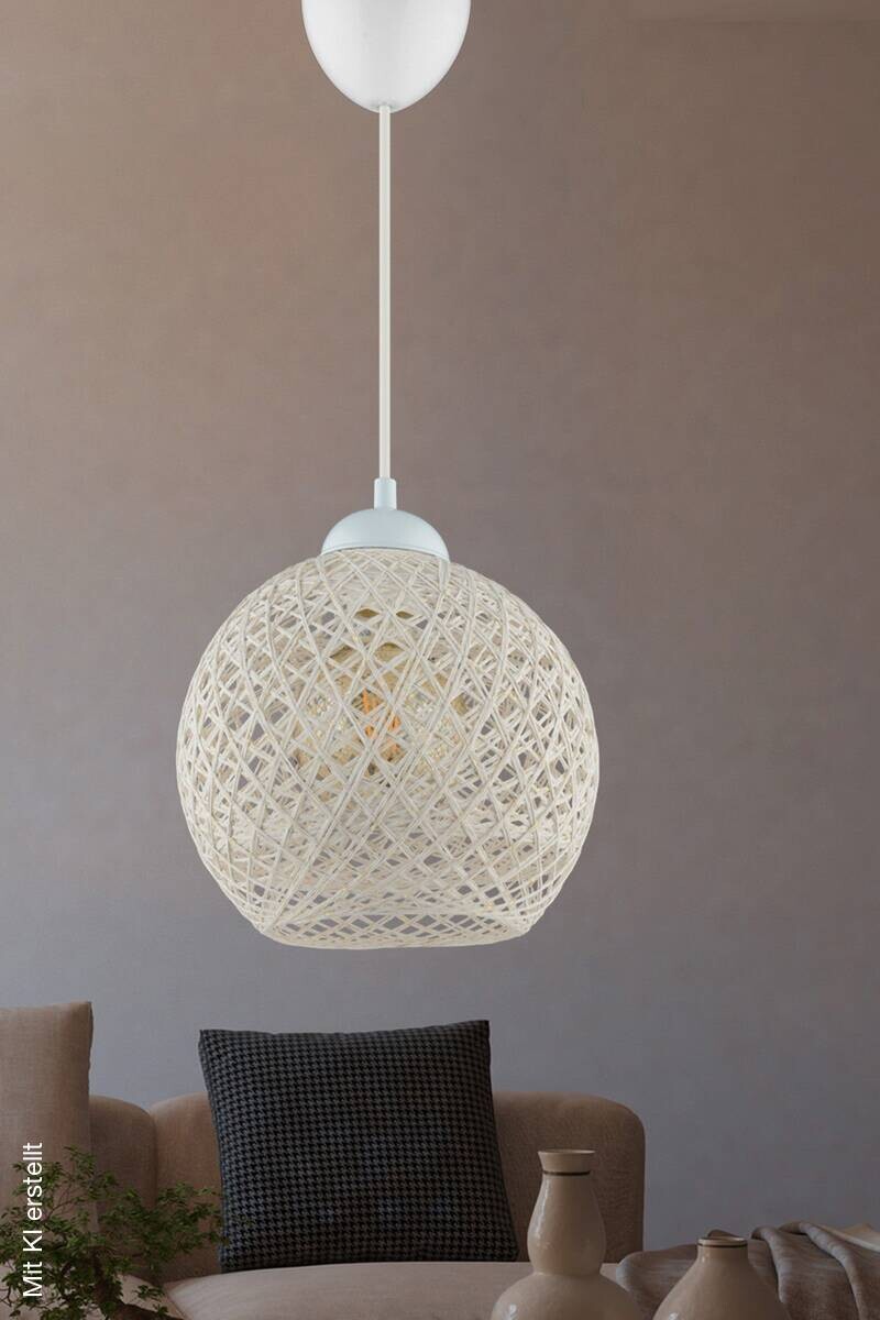 Opviq Pendelleuchte Kunststoff B/H/T/L/D: ca. 22x54x22x22x22 cm E27 1 Brennstellen