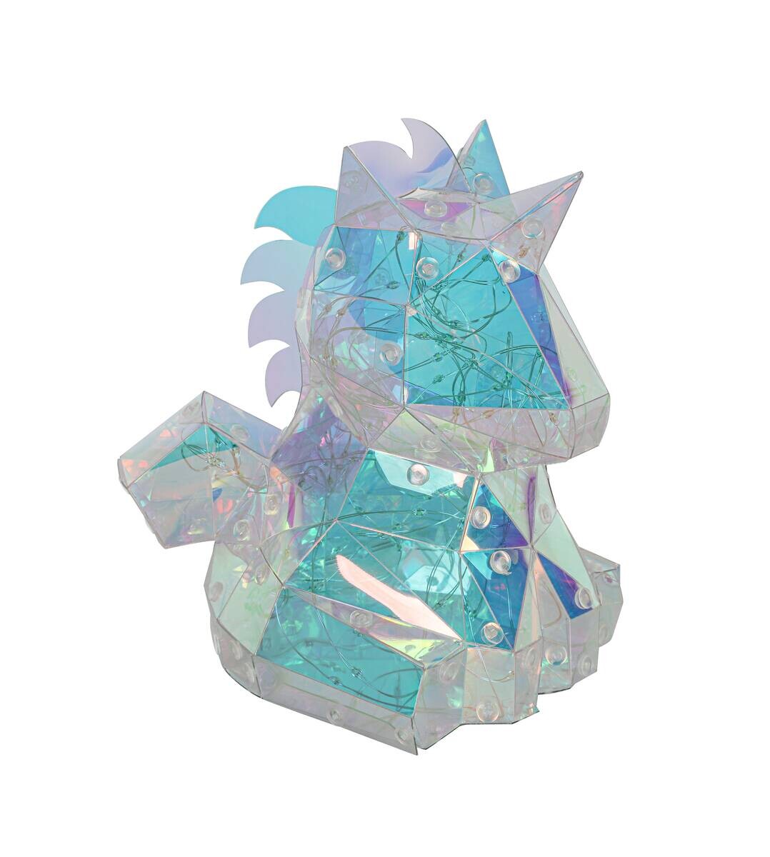Nolo LED-Dekoleuchte Drache transparent pearl B/H/L: ca. 18,5x14x12 cm