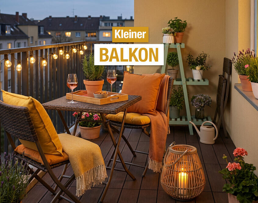 Kleiner Balkon groß in Szene gesetzt: Top Gestaltungsideen