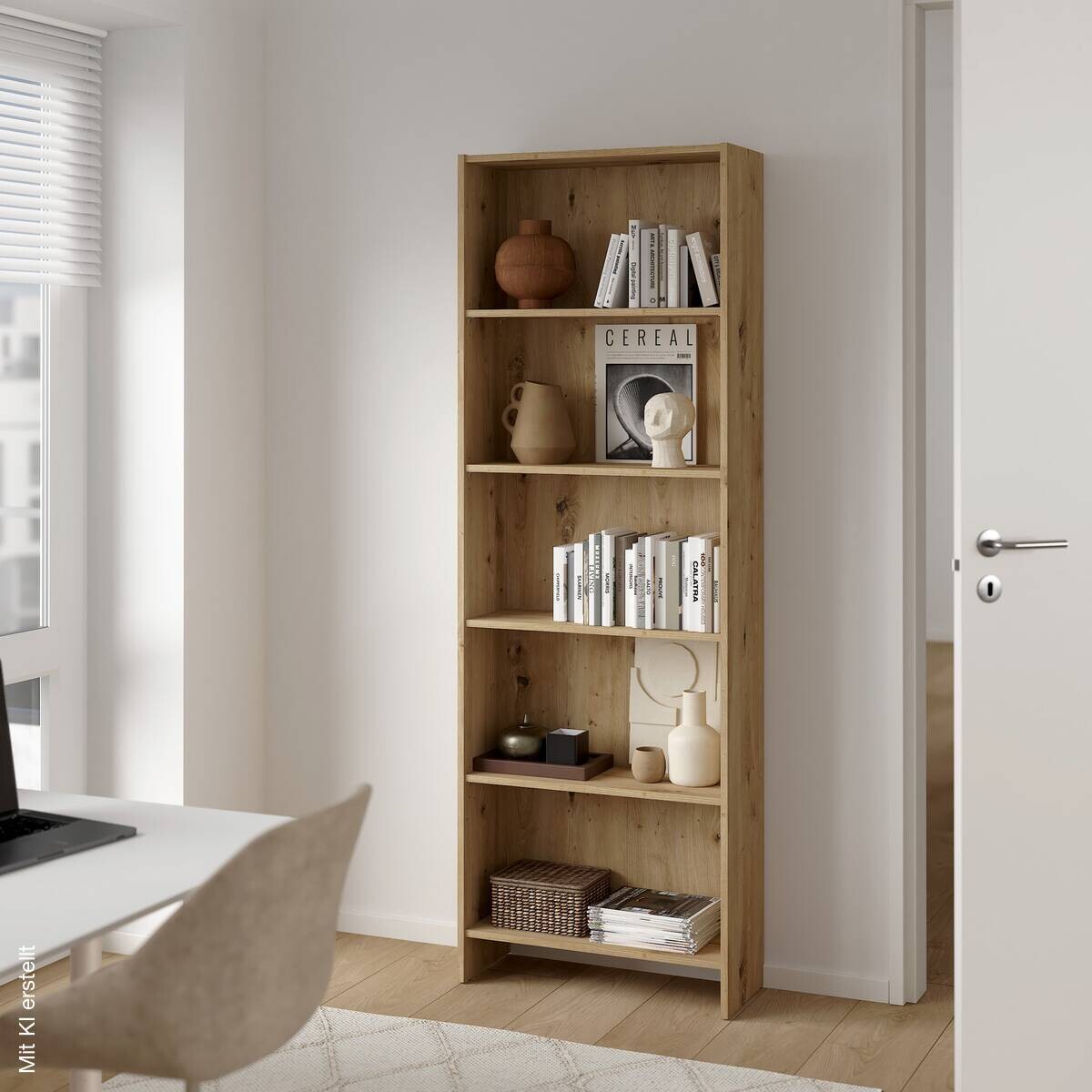 Regal Mara Eiche Artisan Nachbildung B/H/T: ca. 60x176x24 cm